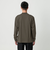 LONG FIBER COTTON クリア モックネック 長袖 Tシャツ