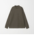 LONG FIBER COTTON クリア モックネック 長袖 Tシャツ
