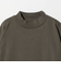 LONG FIBER COTTON クリア モックネック 長袖 Tシャツ