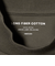 LONG FIBER COTTON クリア モックネック 長袖 Tシャツ
