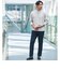 【WEB限定】JUST fit デイリーモック 長袖 Tシャツ -吸水速乾・抗菌-