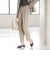 ［size SHORT/TALLあり］ダブルクロス テーパード パンツ ウォッシャブル ストレッチ