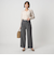 ［size SHORT/TALLあり］ダブルクロス ワイド パンツ ウォッシャブル ストレッチ