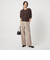 ［size SHORT/TALLあり］ダブルクロス ワイド パンツ ウォッシャブル ストレッチ