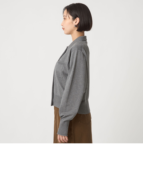 【ハルウララ】ウォッシャブルドルマンポロニット ウォッシャブル】COTTON BRIDニット ポロシャツ