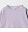 ハート総柄 ワッフル ロングスリーブTシャツ / キッズ  100cmー160cm