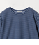 シアー マルチボーダー ロングスリーブ Tシャツ