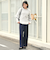 【WEB限定】＜at ease＞オルマイ ワイド パンツ マシンウォッシャブル ストレッチ 帯電防止
