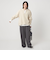【WEB限定】＜at ease＞ダブルフェイス プルオーバー カットソー