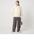 【WEB限定】＜at ease＞ベロア ハーフジップ プルオーバー