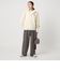 【WEB限定】＜at ease＞ベロア ハーフジップ プルオーバー