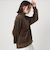 【WEB限定】＜at ease＞ベロア ハーフジップ プルオーバー