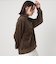 【WEB限定】＜at ease＞ベロア ハーフジップ プルオーバー