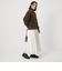 【WEB限定】＜at ease＞ベロア ハーフジップ プルオーバー