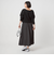 カット コンビ タフタ フレア ワンピース