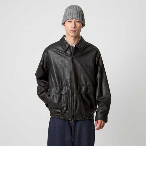 A2 レザーライク ブルゾン｜グリーンレーベル リラクシングの通販