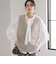 ヘアリー ニット ベスト