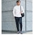 【WEB限定】JUST fit クリーン カノコ モックネック 長袖 Tシャツ -抗菌-