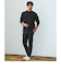 【WEB限定】JUST fit クリーン カノコ モックネック 長袖 Tシャツ -抗菌-