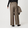 ［size SHORT/TALLあり］ホームスパン ストレート パンツ ストレッチ