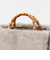 2WAY バンブーハンドル フェイクファー トートバッグ