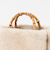 2WAY バンブーハンドル フェイクファー トートバッグ