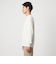 メッシュ レイヤード クルーネック ニット