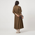 シャツ襟 フィット＆フレア タックスリーブ ワンピース
