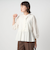フリル ペプラム ブラウス