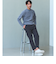 【WEB限定】JUST fit デイリー アゼ モックネック ニット