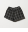 チェック ラップキュロット（ブラック） / キッズ  100cm-160cm