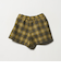 チェック ラップキュロット（イエロー） / キッズ  100cm-160cm
