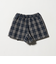 チェック ラップキュロット（ネイビー） / キッズ  100cm-160cm