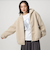 【WEB限定】＜at ease＞フェイクシープファー フード ブルゾン