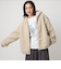 【WEB限定】＜at ease＞フェイクシープファー フード ブルゾン