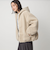 【WEB限定】＜at ease＞フェイクシープファー フード ブルゾン