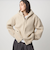 【WEB限定】＜at ease＞フェイクシープファー フード ブルゾン