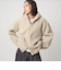 【WEB限定】＜at ease＞フェイクシープファー フード ブルゾン