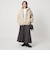 【WEB限定】＜at ease＞フェイクシープファー フード ブルゾン