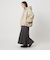 【WEB限定】＜at ease＞フェイクシープファー フード ブルゾン