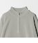 ＜gim＞25F H/MLN ハーフジップ プルオーバー ニット -ウォッシャブル-