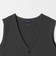 ＜gim＞25F H/MLN ニット ジレ ベスト -ウォッシャブル-