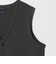 ＜gim＞25F H/MLN ニット ジレ ベスト -ウォッシャブル-