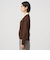 襟付き ロングスリーブ プルオーバー ニット ウォッシャブル
