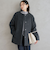 ［size SHORTあり］アンゴラビーバー ノーカラー ミドル コート