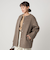 ［size SHORTあり］アンゴラビーバー ノーカラー ミドル コート