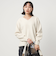 FOXブレンド フォルム Vネック ニット プルオーバー