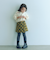 ストレッチ リブ ショートブーツ / キッズ  17cm-23cm