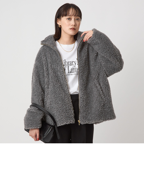 ボア スタンドカラー ブルゾン｜グリーンレーベル リラクシングの通販