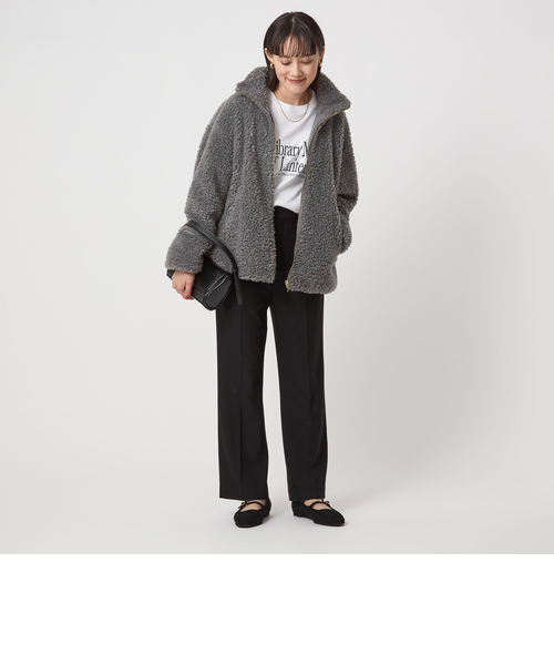 ボア スタンドカラー ブルゾン｜グリーンレーベル リラクシングの通販